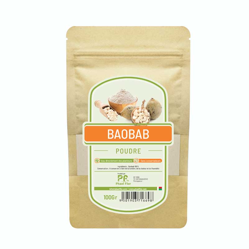 Baobab en poudre (moulu)